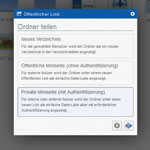 1blu-Drive Ordner teilen